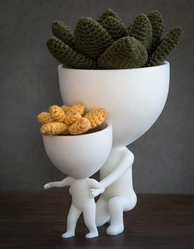 ROBERTA PLANT - 母と子のポット