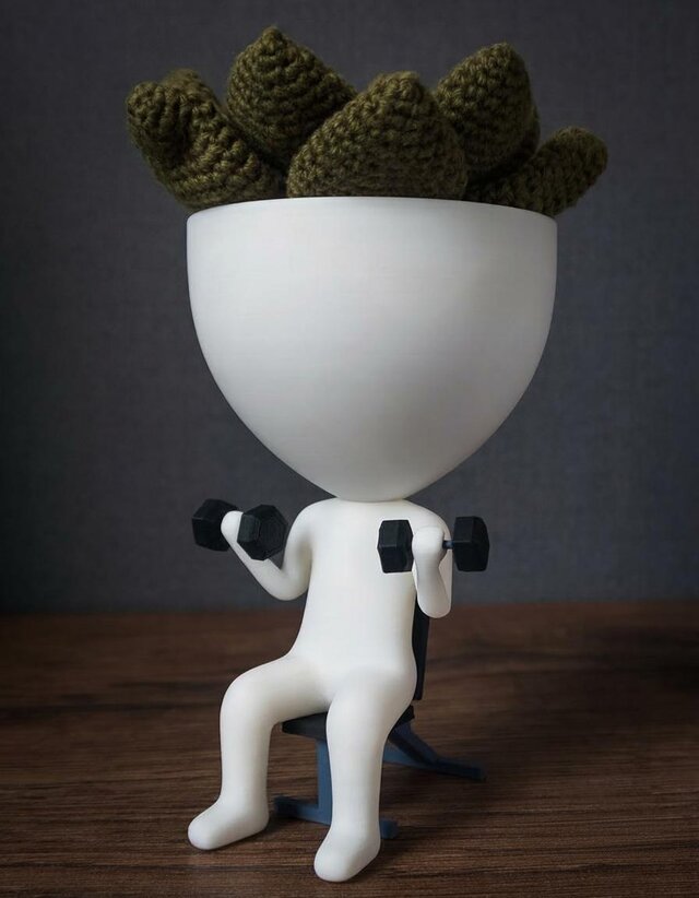 ダンベルを持つロバートプラント