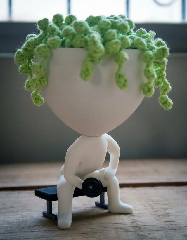 ダンベルを持つロバートプラント