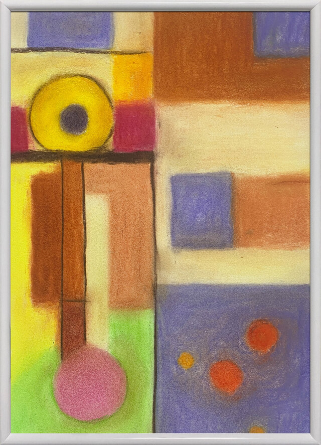 パステル画　コンポジション #4