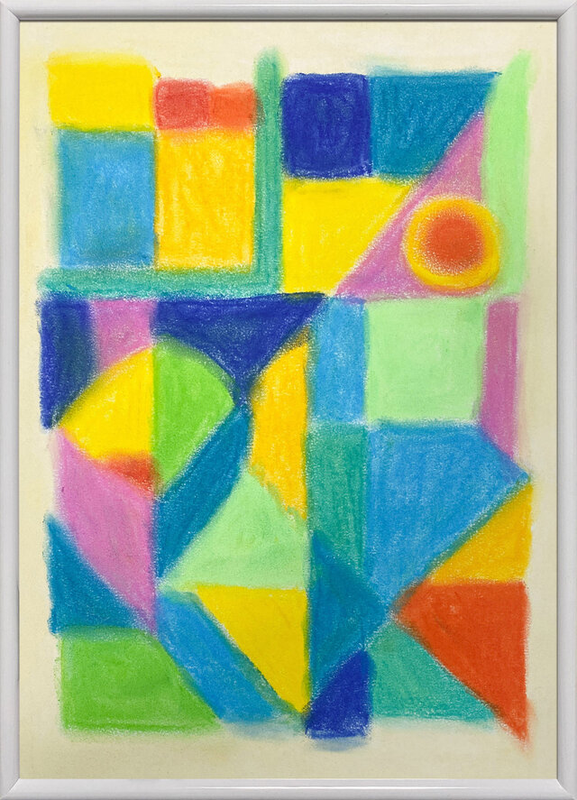 パステル画　コンポジション #3