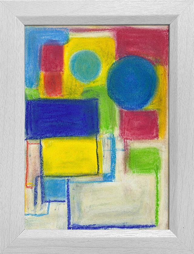 パステル画　コンポジション