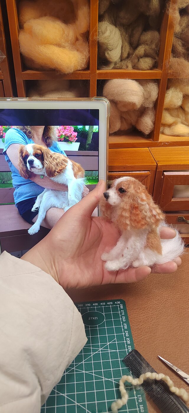 愛犬を形に残す 羊毛フェルト｜写真から作る うちの子人形 | iichi