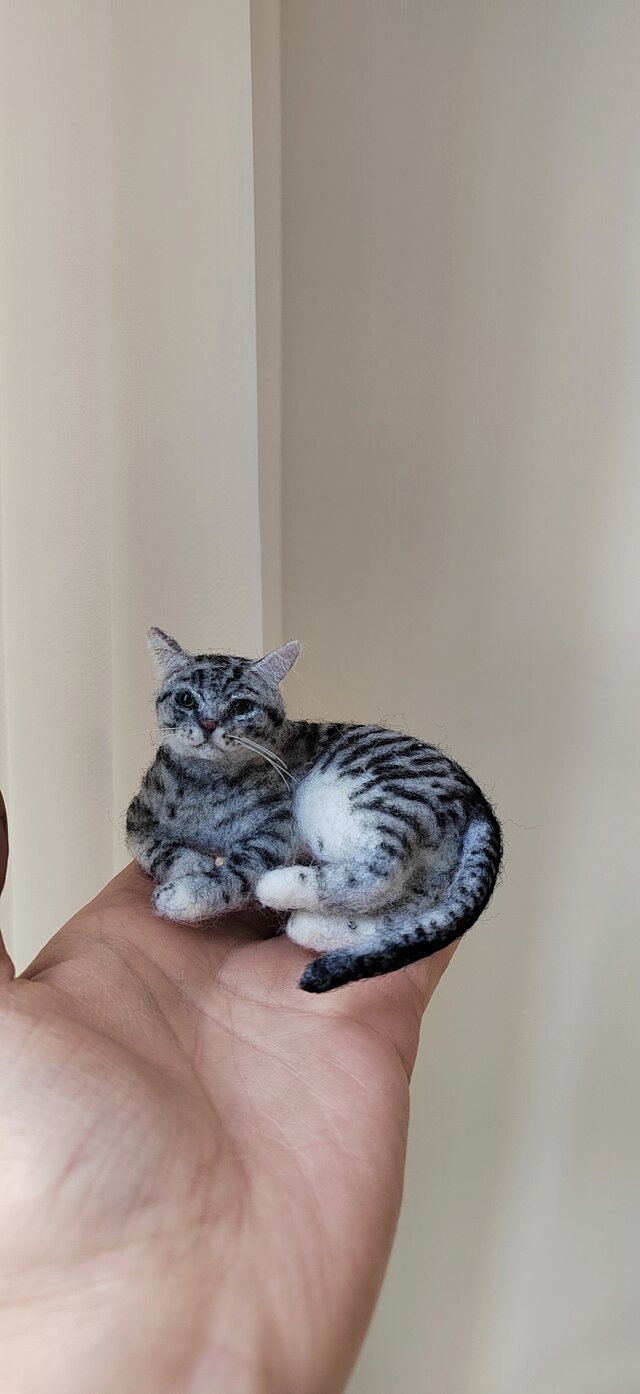 猫 メモリアルドール 羊毛フェルト｜写真から作る 愛猫レプリカ