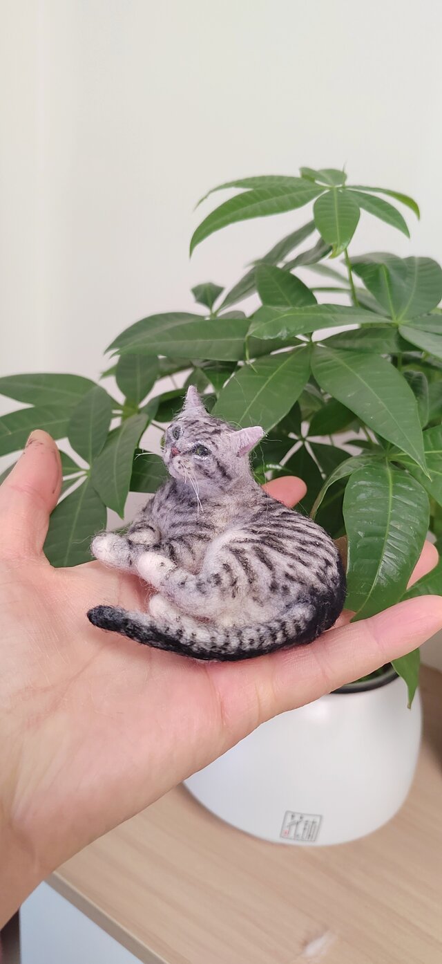 猫 メモリアルドール 羊毛フェルト｜写真から作る 愛猫レプリカ