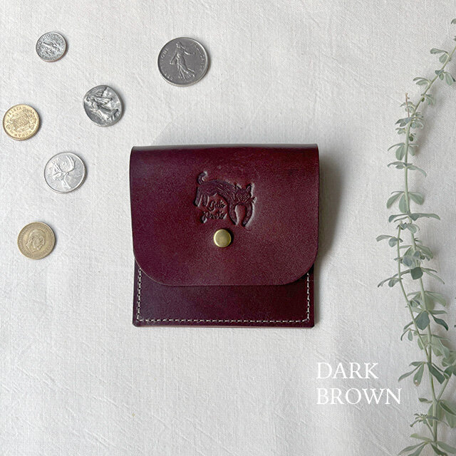 [黒猫] スクエアコインケース/2ポケット