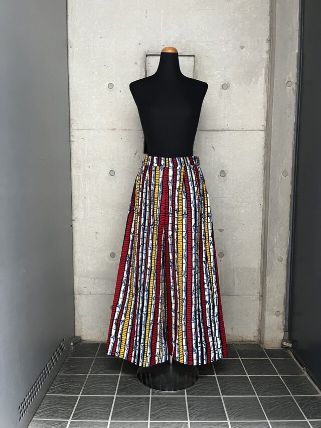 アフリカンワックスプリント　ワイドパンツ