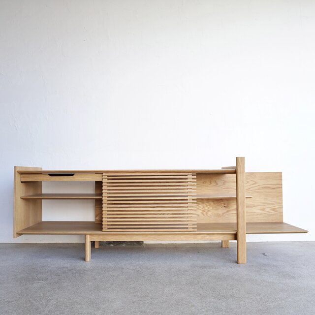 サイドボード オーク無垢 収納 リビング OAK SIDE BOARD 北欧 | iichi