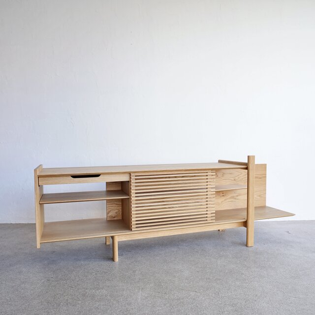 サイドボード オーク無垢 収納 リビング OAK SIDE BOARD 北欧 | iichi
