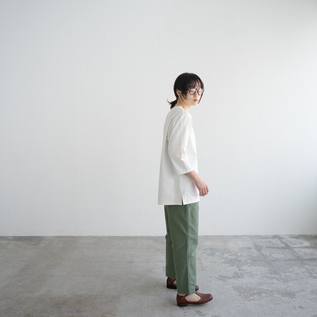 七分袖カットソー/バスクシャツ/off white | iichi 日々の暮らしを