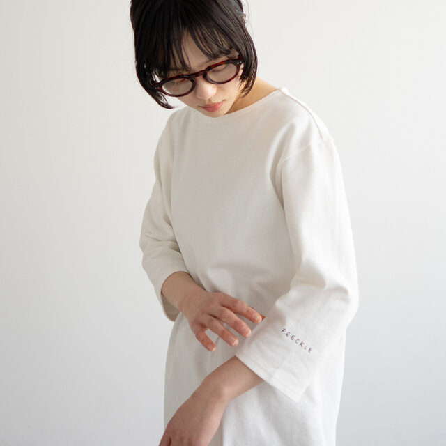 七分袖カットソー/バスクシャツ/off white | iichi 日々の暮らしを 