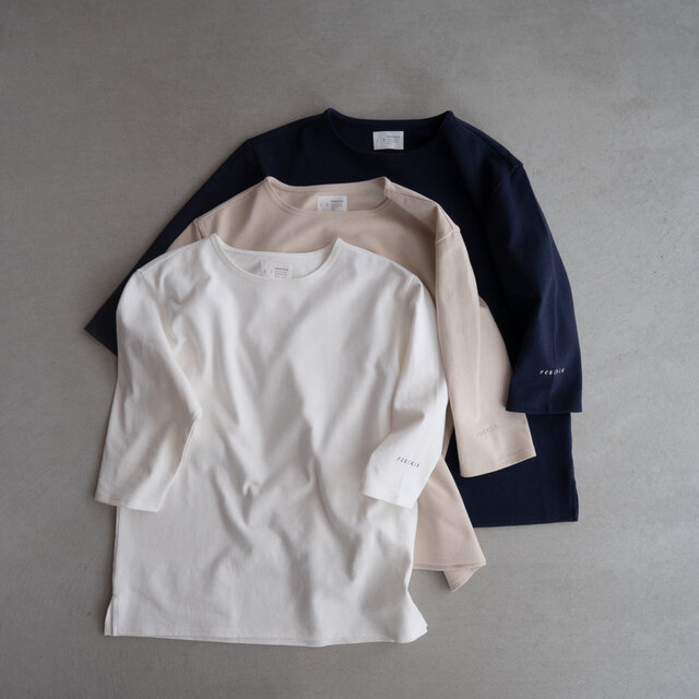 七分袖カットソー/バスクシャツ/off white | iichi 日々の暮らしを