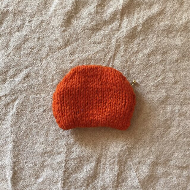 ころんとしたニットポーチ no.229