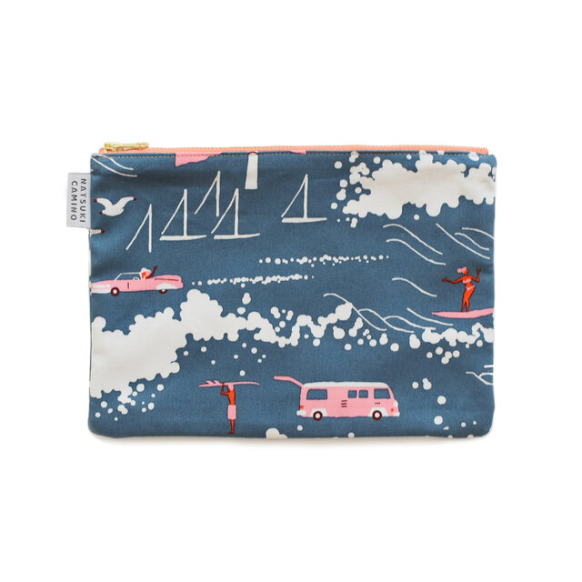 ポーチ │ "DOGDAYS”│ ネイビー L