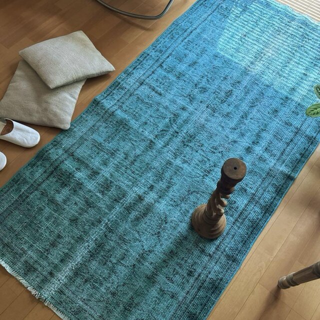 111×185 グレージュオーバーダイ　トルコヴィンテージラグ 111×185 グレージュオーバーダイ トルコヴィンテージラグ