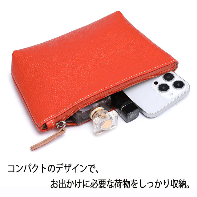 本革レザー ポシェット 牛革 軽量 斜め掛け 肩掛け コンパクト