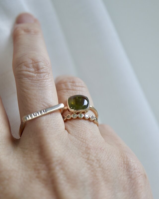 [夏摘みoliveのperidot]ring