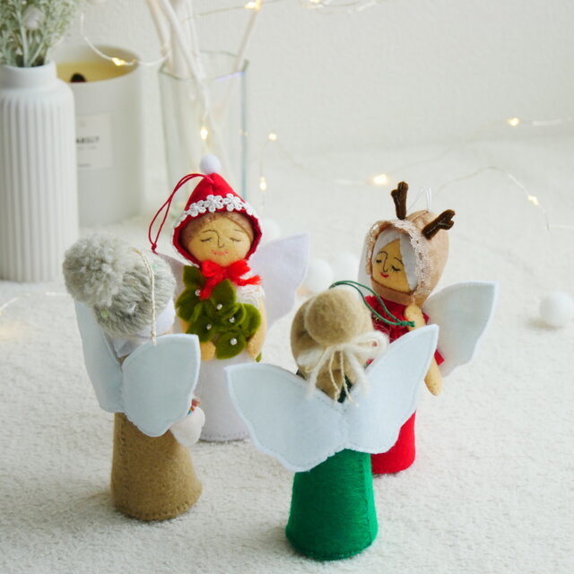 Christmas 】オーナメント 天使 4点セット | iichi 日々の暮らしを
