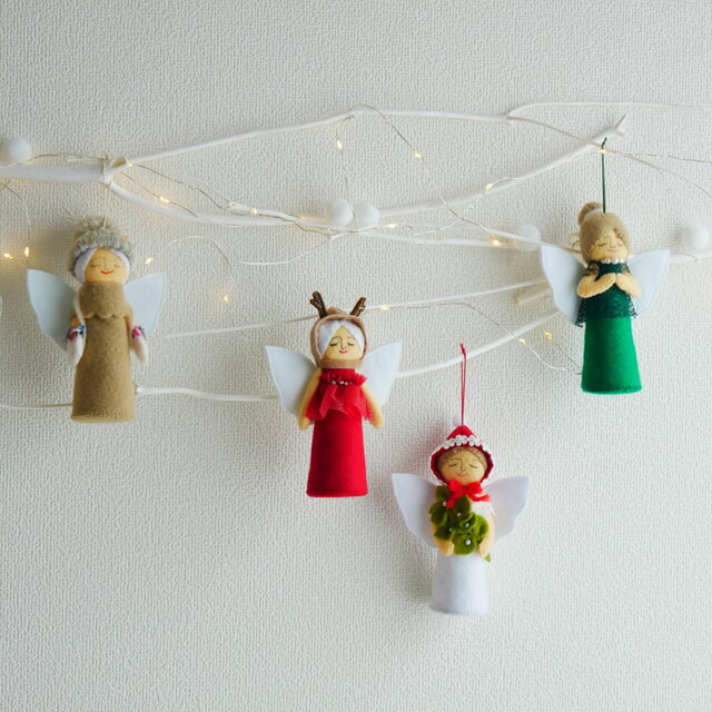 Christmas 】オーナメント 天使 4点セット | iichi 日々の暮らしを