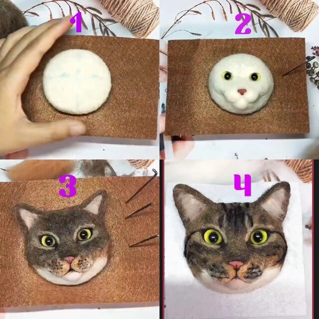 専用ページ　夏作品オーダー　羊毛フェルト フェルト羊毛＆ステンシル作品集 - ハマナカ商店