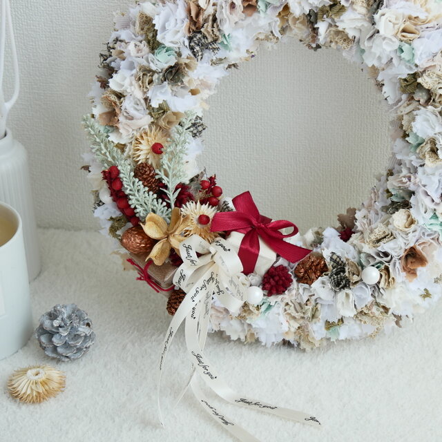 Christmas】White クリスマスリース | iichi 日々の暮らしを心地よく