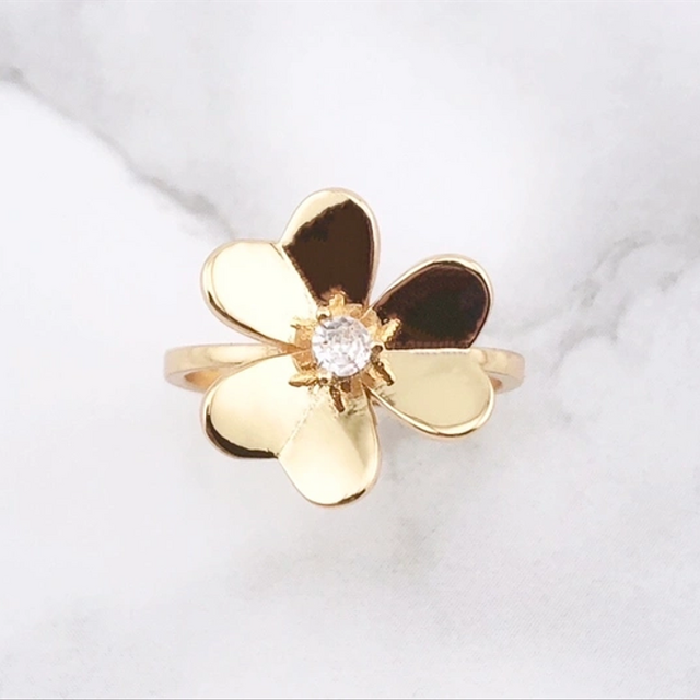 幸せのクローバー【高品質!送料無料！当日配送!】ゴールド クローバー