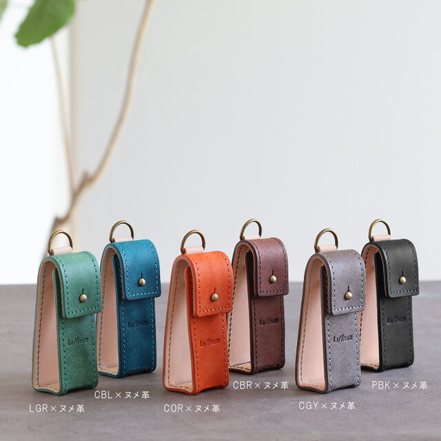 ちょこんと立つキーケース 被せ付き LF-023 マルゴー×ヌメ革 レザー