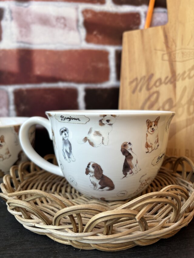 わんちゃんいっぱい スープマグ | iichi 日々の暮らしを心地よくする