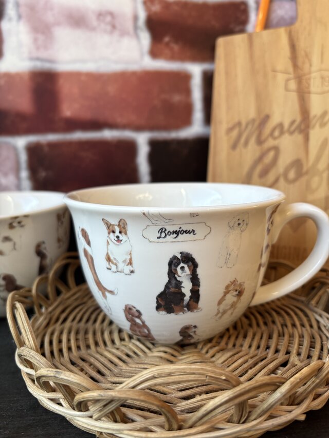 わんちゃんいっぱい　スープマグ