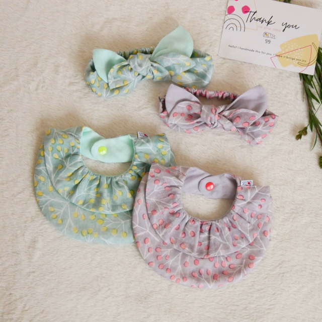 ニュアンスカラーのヘアバンド＆スタイセット