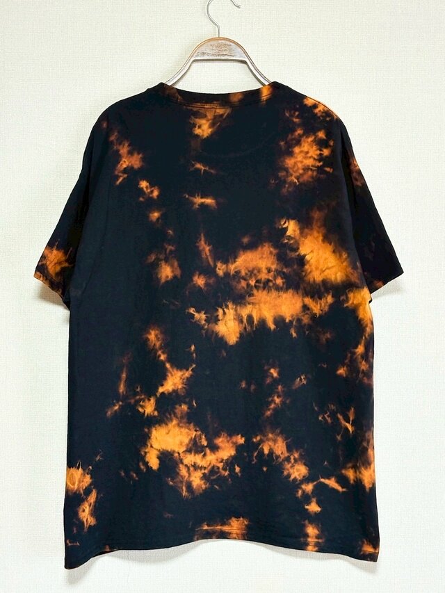 タイダイ Tシャツ Lサイズ ブラック ブリーチダイ Hippies Dye HD24-81