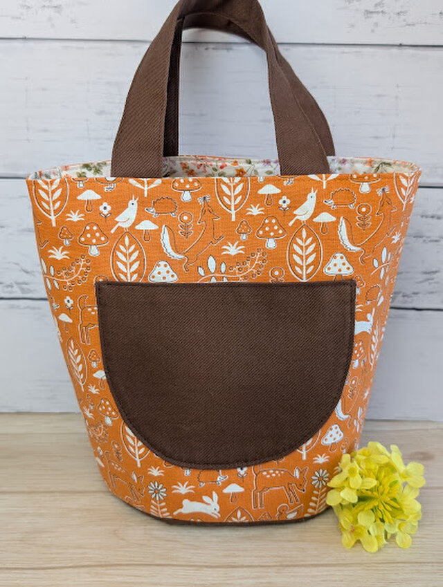 （訳あり）サブバッグに最適な森の動物さんたちのトートバッグ