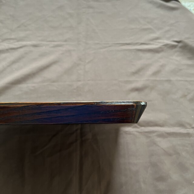 栗拭漆我谷盆　353mm×250mm×24mm　折敷　トレー　№9024 栗拭漆我谷盆 353mm×250mm×24mm 折敷 トレー №9024