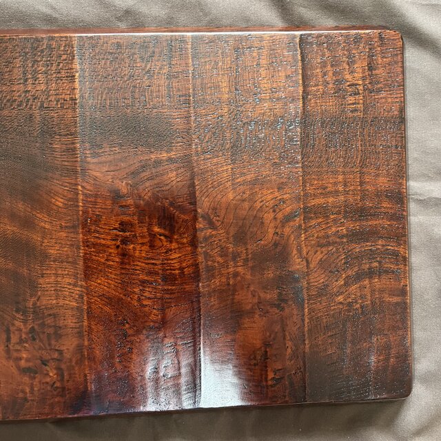 栗拭漆我谷盆　353mm×250mm×24mm　折敷　トレー　№9025 欅拭漆我谷盆 353mm×250mm×24mm 折敷 トレー №9034 | iichi 日々の