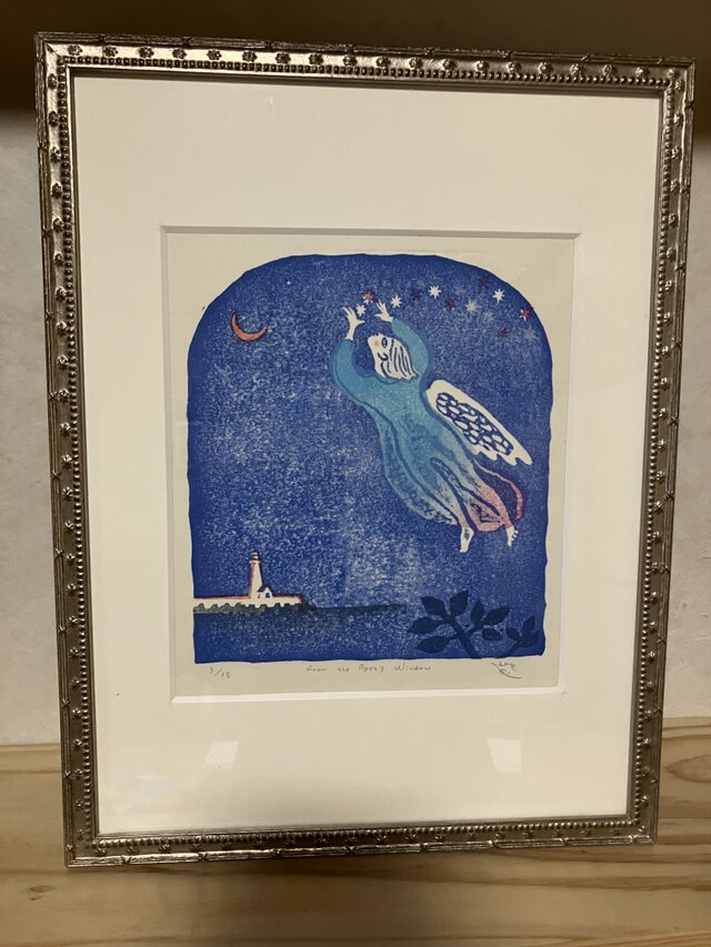「詩人の窓辺より」額装作品