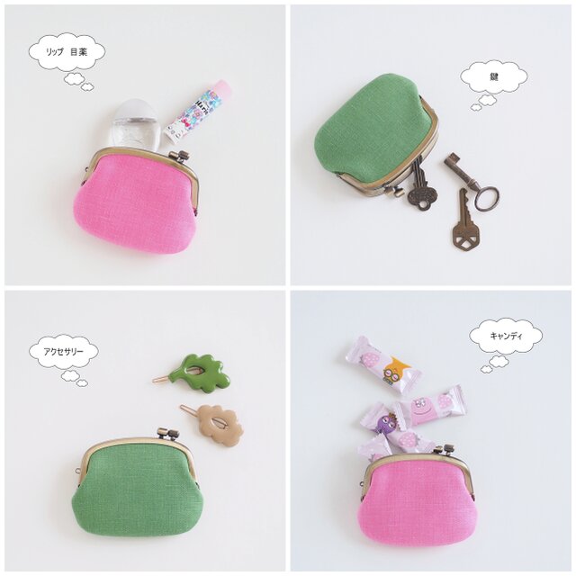 □横ひねりがま口コインケース / ミナペルホネン□ panier(mph