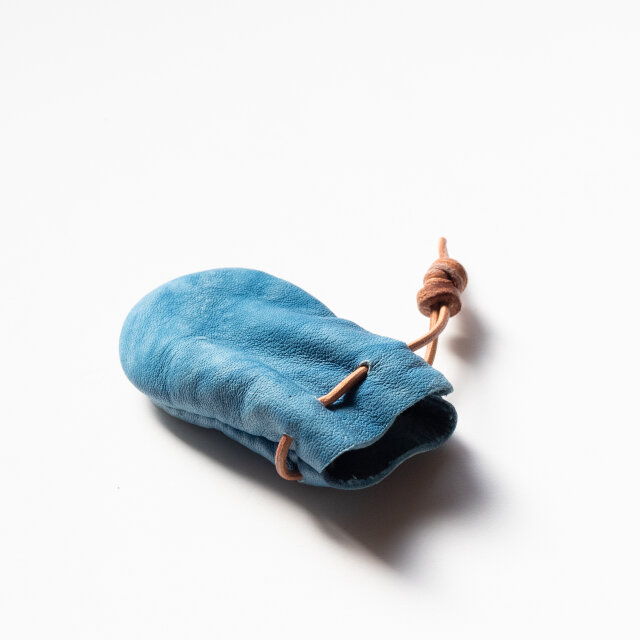 藍染牛革巾着  2231913