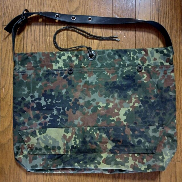 ドイツ軍BW迷彩カモフラージュショルダーバッグ メッセンジャーバッグ
