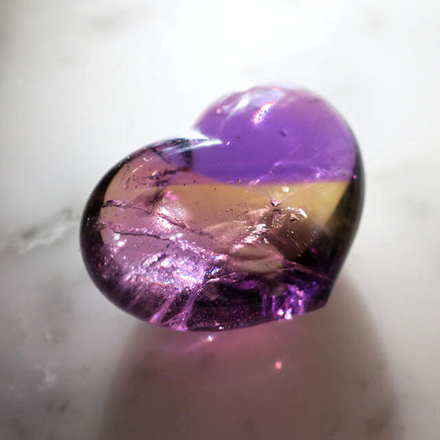 アメトリン ハート 大きめ 天然石 コレクション 99.85ct イダー