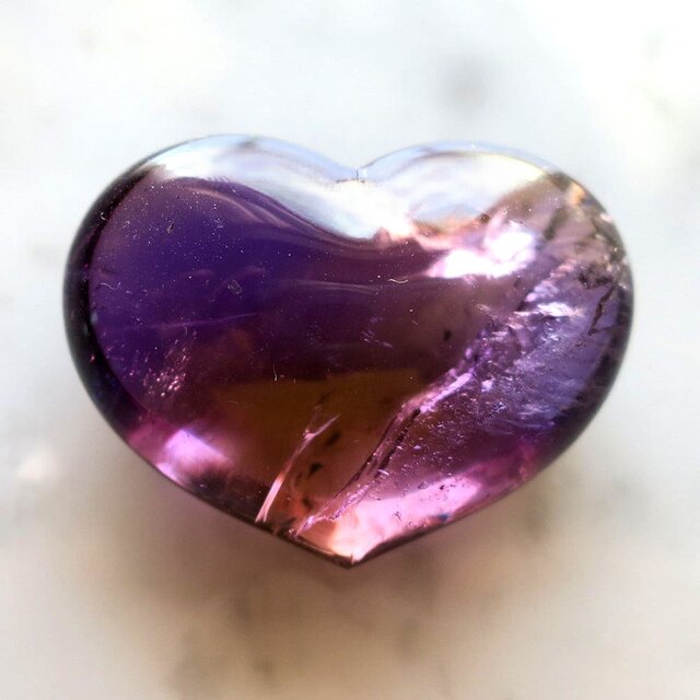 アメトリン ハート 大きめ 天然石 コレクション 99.85ct イダー