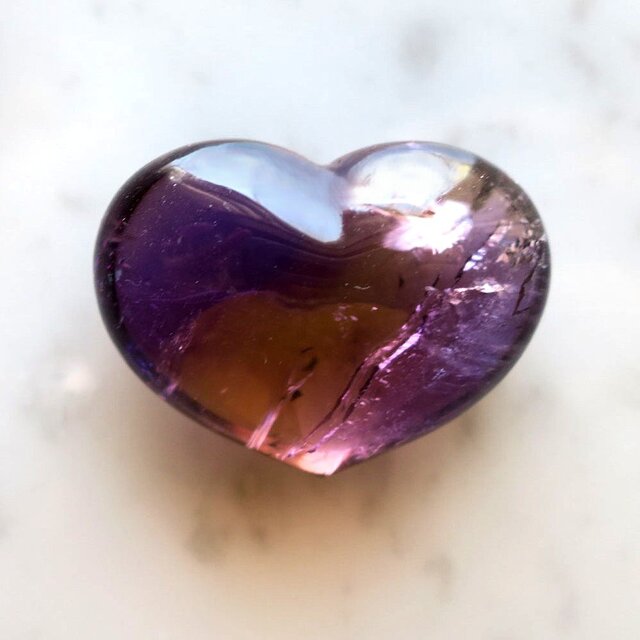 アメトリン ハート 大きめ 天然石 コレクション 99.85ct イダー