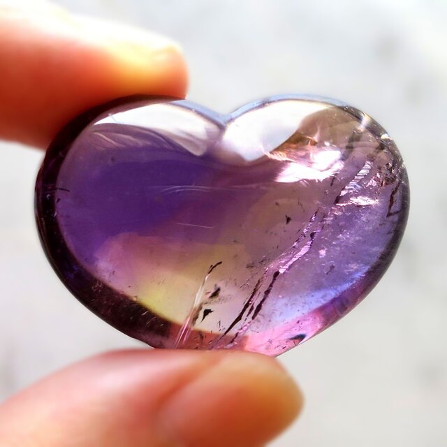 アメトリン ハート 大きめ 天然石 コレクション 99.85ct イダー