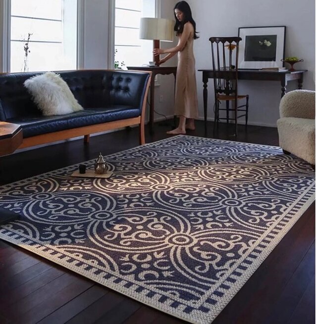 【受注制作】 オーダー カーペット 手織りニュージーランドウールカーペット ハンドメイドカシミアウール絨毯クラシックホーム