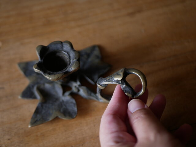 アイビー キャンドルホルダー フランスアンティーク ブロカントのある