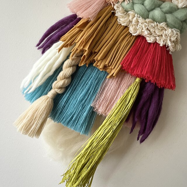 一点もの】流木ウィービングタペストリー『primitive, n.』