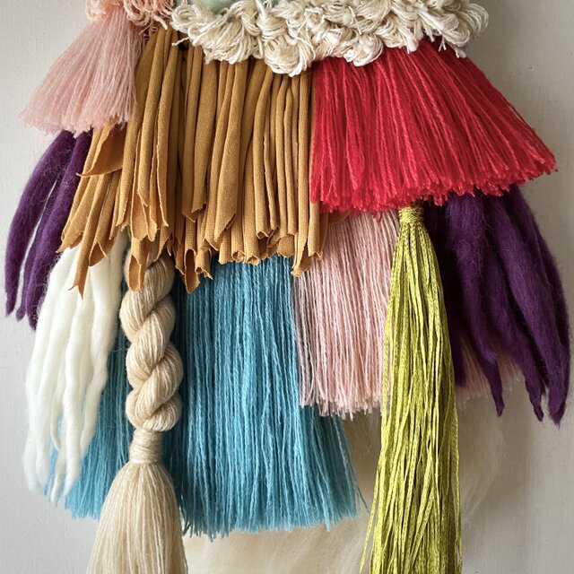 一点もの】流木ウィービングタペストリー『primitive, n.』