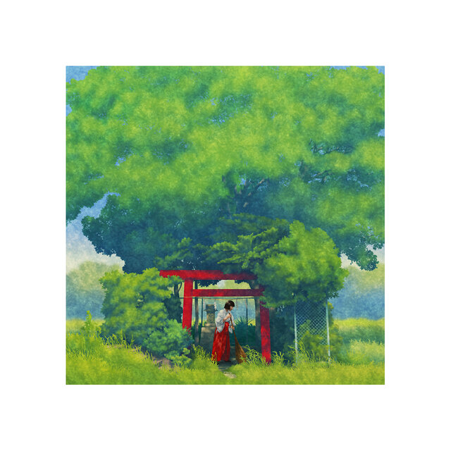 空地稲荷 : ジクレー版画 ／  Inari Shrine in the Vacant Lot