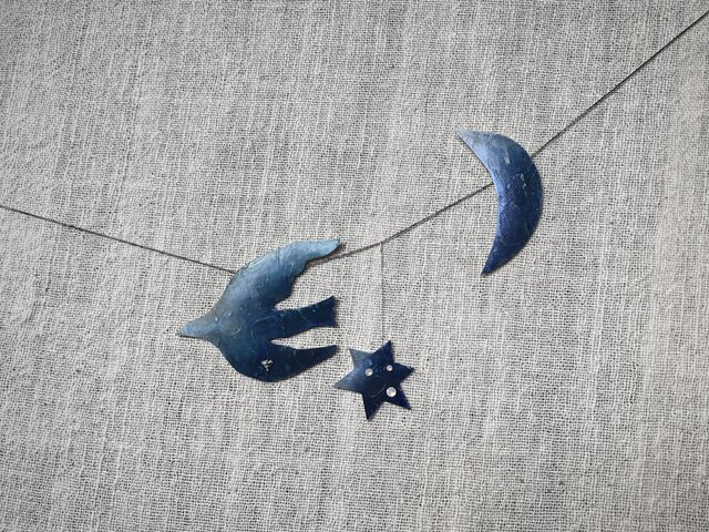 鳥 星 月のガーランド | iichi 日々の暮らしを心地よくする