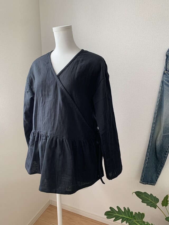 ダブルガーゼカシュクールブラウス