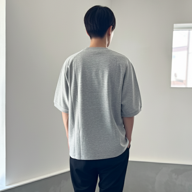 付属品完備Subculture ラグランスリーブシャツ ブラック&ホワイト ２ 01716770250-e2.jpg?ts=